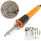 1091344 Wooden Burning Pen Pieces Soldering Tool Set Brass Kit Pyrography