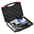 6-in-1 Soaiy 60w Adjustable Temperature Welding Electric Soldering Iron Kit Case