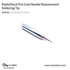 6400307 Radioshack Needle Replacement Soldering Tip