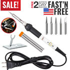 721093971816 Branded Soldering Iron Gun Kit Electrical Wire Tips