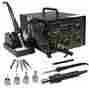 866483 Soldering Iron Rework Station Kit Hot Air Gun W Free Stand Nozzles Tips 0788794866483