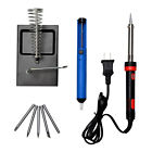 Agptek 8 In 1 60w 110v Pencil Handle Electric Soldering Iron Kit With 5 Tips New 713382808569
