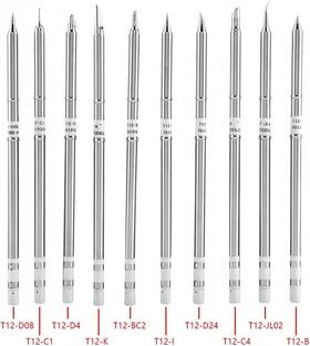 Akozon 445031783738 T12 Soldering Tips Series Iron Welding Tool Replaceme