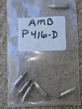 416-d American Beauty 5 Htf Vintage Nos P Soldering Tips Gun