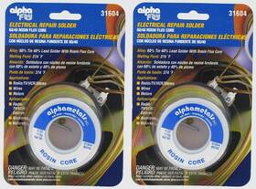 At-31604 American Terminal Alpha Fry 60-40 Rosin Core Solder 4 Ounces Pack Of 2