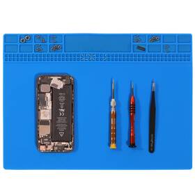 Auory 698775209089 Premium Heat Resistant 932 F Silicone Soldering Mat Blue Magnetic Electronic