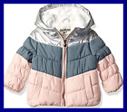 B218581-aj-18m Osh Kosh Baby Girls Perfect Colorblocked Heavyweight Jacket 191013591477