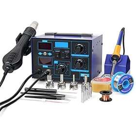 862d Bacoeng 739770994881 2in1 Smd Soldering Iron Hot Air Station With Various Accessories