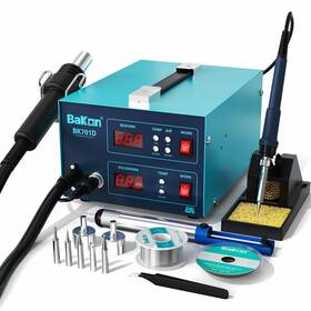 Bk701d Bakon 700w Soldering Station 2 In 1 Hot Air Rework And Iron