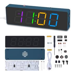 Banria 726189527052 Soldering Practice Kit 4-digit Digital Alarm Clock With Rgb Colorful Mode