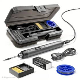 Jq742119 Blivring New - Soldering Station Kit With Carrying Case