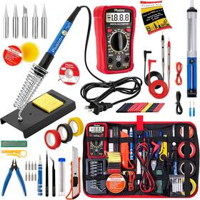 Df7554332234 Branded Soldering Iron Kit 60w Adjustable Temperature 30-in-1 5 Solder