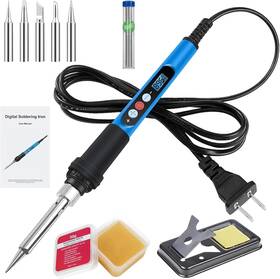 Gjm006-us Branded Soldering Iron Kit 90w 110v Fast Heat Up Lcd Digital Gun