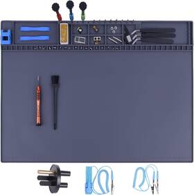Hpesd15 Branded Premium Heat Resistant 932 F 20.7 Inch X 13.4 Magnetic Anti-static Mat With Groundi