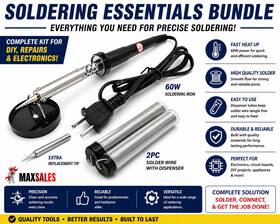 Si60 Calhawk 60w Soldering Iron Kit With Extra Tip And 2pc Solder Wire 20g Dispenser Tube Diy Rep