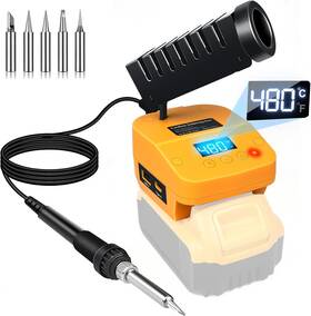 Cdbestbm 445018840812 Cordless Soldering Station For Dewalt 20v Battery Portable Electric Digital Lcd