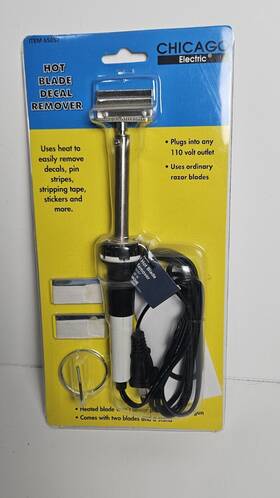 Chicago Electric 792363650571 Hot Blade Decal Remover Auto Decals Stripes Tape Stickers New Chicago Electric 792363650571 Hot Blade Decal Remover Auto Decals Stripes Tape Stickers New