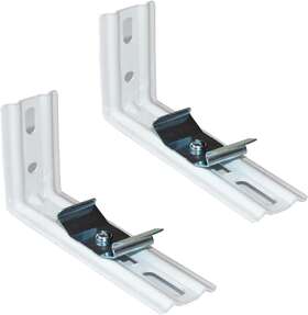 Cutelec 445050939949 4pcs White Color Vertical Blinds With Headrail Width Outside Mounting Bracket