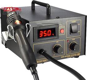 Dhqdhq 445027521511 Hot Air Rework Station Smd Desoldering-gun With 100-500 Digital Adjust