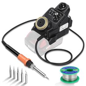 Dremque 728047644932 Cordless Soldering Iron Station Compatible With Milwaukee 18v Battery Tool O