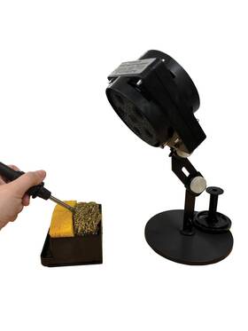 Fxf12 Edsyn - Static-safe Fuminator Bench Top Fume Extractor Fan With Task Light An