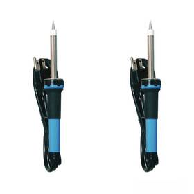 Zd-300c Elenco 2 Pack - Deluxe 25w 3 Wire Soldering Iron Comes With A Stand