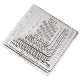El-15 Ellbest 36pcs Bga Reballing Stencils Rework Station Universal Steel Template Mesh Di
