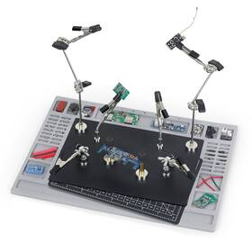 Ge-4pc-gj-b Eooku Magnetic Helping Hands Soldering Station For Pcb Repair Large Base With Heat