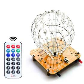 Etoput 749652396764 Led Cubic Crystal Ball Diy Soldering Practice Project Kit Electronics Learn Inch