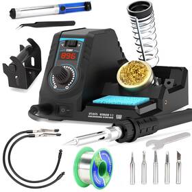 Eztools 978908220131 926led V3 Entrylevel 60w Soldering Station Iron Kit In Black With Tem