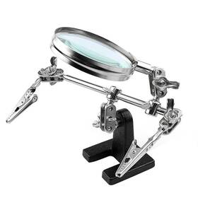 Feita 954504078055 Helping Hands Magnifier Stand With Dual Alligator Clips Adjustable 5x