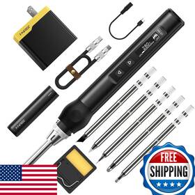 B0c1g8s3z2 Fnirsi Soldering Iron Kit Dc/pd96w/65w Mini Digital 180-780
