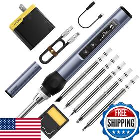 B0c1g9mnnt Fnirsi Soldering Iron Kit Dc/pd96w/65w Mini Digital 180-780
