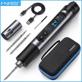 Hs-03 Fnirsi Cordless Soldering Iron Usb-c 18650 Battery Lcd Welder Tool Kit
