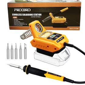 Hs-ld002 Frogbro Battery Soldering Iron Station For Makita 18v Max Adjustable Tempera