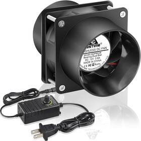 2xfl-gdp8038b12n57d55230-us Gdstime 80mm X 38mm 12v Dc Axial Fan With 3 Inch Duct Flanges Variable Speed Controll