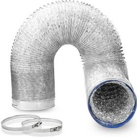 Amz-3m100mmhose-us Gdstime 4 Inch Dryer Vent Hose 10 Ft Flexible Aluminum Duct With 2 Clamps Heavy Dut