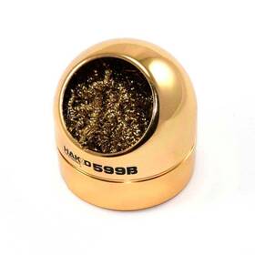 599b Hakko 599b/p Soldering Iron Tip Cleaner Non-abrasive Brass Coils Gold Shell Design