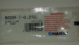 900m-t-0.2rb Hakko Replacement 900m Tip 900m-t-0.2rb Hakko Replacement 900m Tip