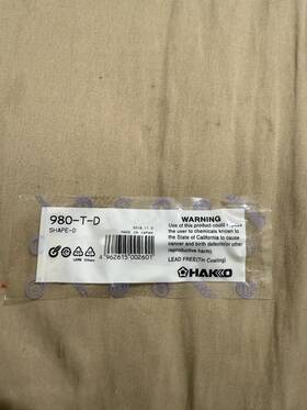 980-t-d Hakko Soldering Iron Tip For Presto 980 981 Japan - Us Seller