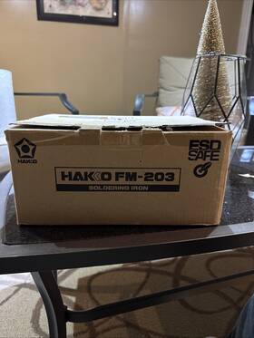 Fm203-02 Hakko Multi-station 100v 2-prong Ground Plug For Soldering Iron New