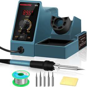 Hanmatek 711181854428 Soldering Iron Station Weller Temperature Adjustable Rapid Heating Bracket Kit Hanmatek 711181854428 Soldering Iron Station Weller Temperature Adjustable Rapid Heating Bracket Kit