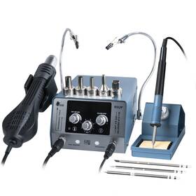 8512p Hengtianmei 720w Soldering Iron Station 2-in-1 Smd Hot Air Rework Wit