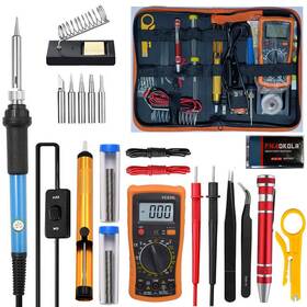B0bqg4rl99 Hilediqj Soldering Iron Kit Digital Multimeter Multi Tester Voltage