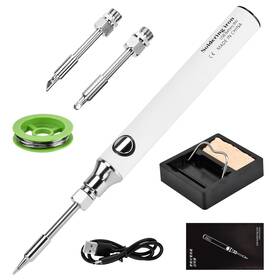 Hk01528 Hkztuy Cordless Soldering Iron Kit 8w Usb Rechargeable 3 Temperature Modes With