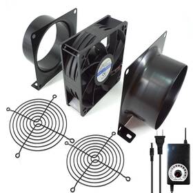 Hose Vary 731916832392 4 Inch Axial Exhaust Fan 3000rpm 120mm Dc12v Dual Ball Bearings Air Fume