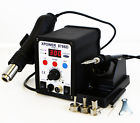 8786d Hot Station Esd Bga Iron 2 Tips Air Rework Smd Plcc Soldering 1