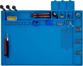 Hpfix 744110692624 Premium Heat Resistant 932 F Blue Magnetic Repair Work Mat Large Silicone