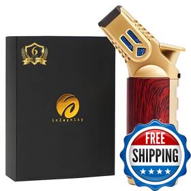 B0cptdgt2p Inzaynity Quad Torch Lighter - Kitchen Butane For Cooking