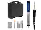 Iron Soldering Kit Case Electric Solder Station Hobby Tools 60w Adjustable New 781398261050